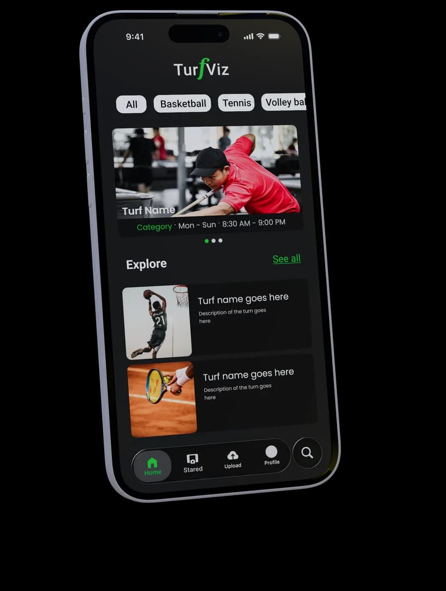 TurfViz on iPhone